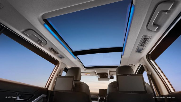 New Panoramic Retractable Roof (All Q HEV & All V HEV Type)