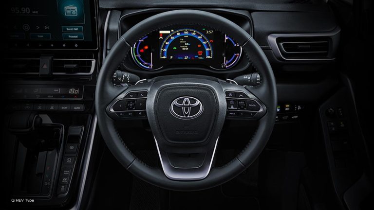 New Steering Wheel with Paddle Shift (All Q HEV Type)